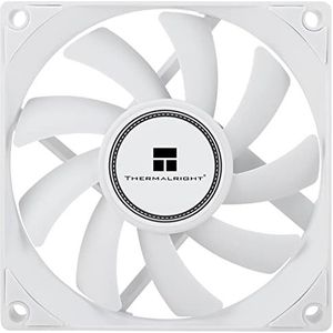 Thermalright TL-8015W CPU-ventilator voor computerbehuizing, stille 4-pins PWM PC-ventilator, 15 mm Slimline-koelventilator, snelheid van 2200 TPM, 80 mm, CPU-koeler, wit