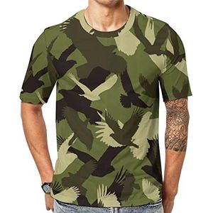 Camouflage Camo Eagle heren Crew T-shirts korte mouw T-shirt casual atletische zomer tops