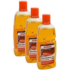 SONAX 3X 03143000 Glansshampoo, concentraat, glans, autoshampoo, 1 liter