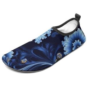 Waterschoenen voor dames en heren, sneldrogende aquasokken, blote voeten, klassieke blauwe sportstrandschoenen, Stijl 4, 4.5 UK Men/ 3 UK Women