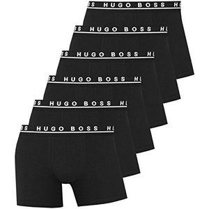 BOSS Hugo 50325404 Boxershorts voor heren, onderbroek, boxershort, 6 stuks, zwart, XL