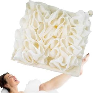 Luffa-spons, zachte badbal-handdoek, luffa-douchespons voor volwassenen en kinderen