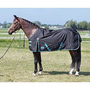 Harry's Horse Outdoor deken Thor 0gr met fleece lining 175 Zwart