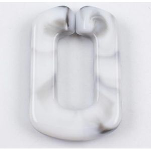 100Pcs Acryl Hars Tweekleurige Agaat Ketting 20 * 30mm U-vormige Ketting Gesp Open Ring Sieraden Mobiele Telefoon geval Accessoires
