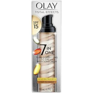 Olay - Total Effects - CC Cream - Moisturizer met SPF 15 - Licht tot Medium