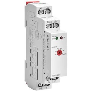 GRL8 waterniveaucontrolelais met roestvrijstalen sensor sensor AC/DC24V-240V 1 stuk (maat: GRL8-01)