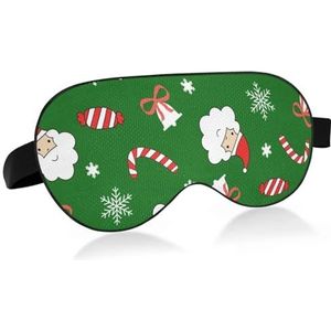 LI ZHI XIN Slaapmasker voor volwassenen, verduisterende slaapmaskers voor dames en heren, oogmasker voor reizen met verstelbare riem, zacht comfortabel oogmasker om te slapen, kerstsnoep