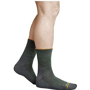 VITSOCKS Merino Wol Gevoerde Wandelsokken Heren, Outdoor Trekking Winter Thermo Sok, groen-grijs, 39-42