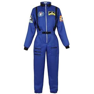 Astronaut Costume Adult for Women Space Suit Cosplay Costumes Spaceman Jumpsuit Halloween Blue XS