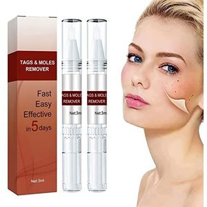 Veeg Tags en Mole Remover 2 stuks, Extreme Skin Tag Veeg Off Tags & Mole Remover, Instant Pijnloze Verwijdering voor Skin Wratten Tag Mole