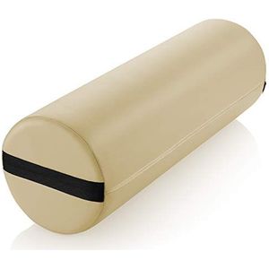 Saloniture Jumbo Ronde Massagetafel Bolster Kussen Pad - 26 x 9 Inch - Crème