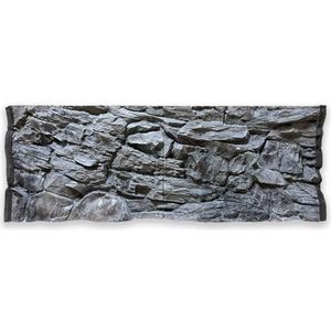 ZooPaul 3D aquarium structuurwand grijs 150x60 cm