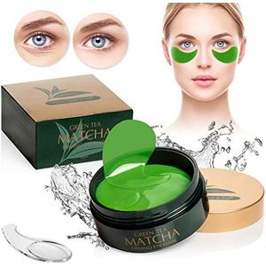 Groene thee Matcha verstevigend oogmasker, beste collageenpleisters voor fijne lijntjes, rimpels, wallen en gezwollen ogen behandeling, gezicht anti-aging gel pads, gezicht donkere kringen en