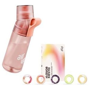 AIR UP® waterfles Gen2 originele starterset met pods in 5 smaken I 600ml drinkfles met suikervrije smaak I vaatwasmachinebestendig, BPA-vrij I in Poppy Red