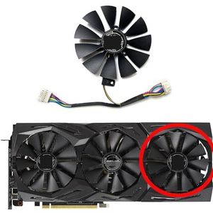 Vervangende ventilator voor ASUS GeForce RTX2060 2060S 2070 ROG STRIX OC grafische kaart T129215SH T129215SL(Right fan)