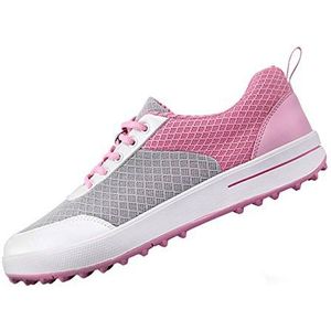 Dames Ademende Spikeless Golf Schoenen voor Dames, Lichtgewicht Mesh Casual Walking Sneakers Schoenen