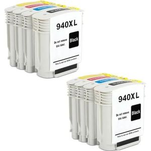 GSwReJ Compatibele inktcartridge 940XL voor Officejet Pro 8000 8500 8500A A809A A909 A910A printer met chips volledige inktcapaciteit (2 set)