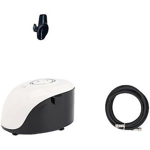 Dual Action Airbrush Compressor Kit Met Air Brush Verfspuitpistool for Nail Art Make Up Schilderen Nauwkeurige Controle(White set)