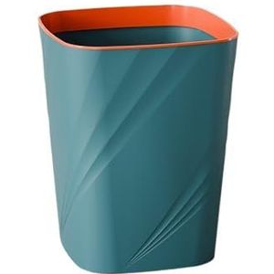 Vuilnisbakken, High-End Grote Prullenbak for Woonkamer, Badkamer, Slaapkamer, Keuken, Slaapzaal, Kantoor - Premium Toilet Vuilnisbak Met Deksel, voor binnenruimte(Green,Large)