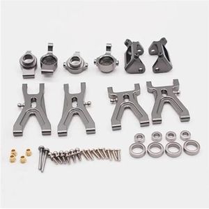 MANGRY Upgrade Suspension Arm for Achter Hub C Seat Onderdelen Kit Fit for WLtoys A959 A979 A959B A979B RC Auto Vervangingen (Size : Titanium)