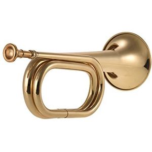 B Flat Trumpet Bugle Bel Trompet Messing Cavalerie Hoorn Met Mondstuk Voor Schoolband Cavalerie Militair Orchestra
