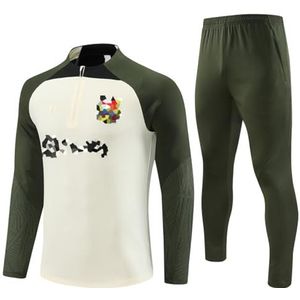 ZHSQASAXD 2324/2526 Voetbal trainingspak voor Kinderen heren en volwassenen, Home Voetbal trainingspak Sportkleding Herenpak, Lopende Kostuums voor Voetbaluniformen,E,L