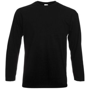 Fruit of the Loom Shirt met - zwart - Medium