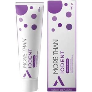 Tandpasta met jodium, meer dan iodent, 100 g, zonder SLS, fluoride, parabenen en kleurstoffen, natuurlijke tandverzorging met mineralen