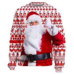 MYLLJBD Men'S Hoodies Lightweight Sweatshirt For Men O Collar Long Sleeve Christmas Print Pullover Top Sweatshirt Christmas Holiday Sweatshirt-c-m