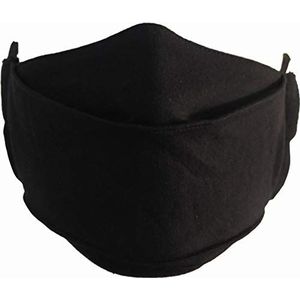 Spiral - Urban Fashion - Katoen Fashion Masker met Richter Zwart