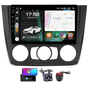 Android 13 systeem 2 Din Autoradio Stereo voor BMW 1-Series E88 E82 E81 2004-2011 9 inch touchscreen met GPS Navigatie Carplay Android Auto/Bluetooth 5.0/FM RDS Radio/4G WiFi/DSP(A,NF-7)