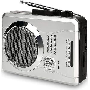 Walkman Radio Draagbare Cassettespeler, Voice Recorder met Microfoon, FM AM Radio, Band Afspelen Loop Mode, Voor- en Achter Afspelen op Band, 3,5 mm Hoofdtelefoonaansluiting