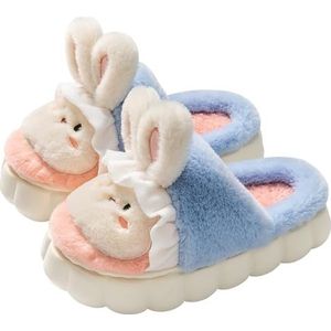 Slippers Dames Winter Warm Memory Foam Slippers Comfortabele katoenen pantoffels Warmte Zachte pantoffels voor binnen en buiten (Color : Pink, Size : 38-39/25cm)