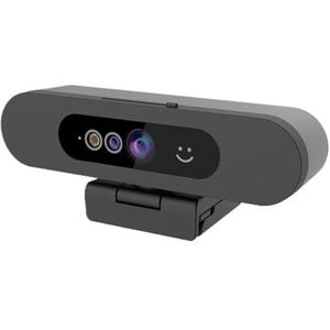Gezichtsherkenning Webcam 2K 1080P HD PC Camera, met Microfoon, USB en afspelen Computer Windows Hello Login(2K PC Camera)