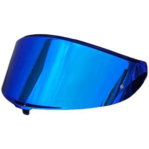 Motorhelm vizier lens, Helmvizier, K6 gezichtsscherm vizierbasis for AGV K6 K6S helmvizier (vizierbasis)(Revo Deep Blue-day Use Only)