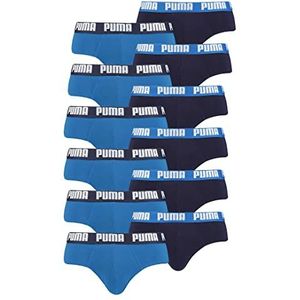 PUMA Basic Brief Men onderbroek voor heren, 12 stuks, 420 - blauw (true blue), M