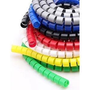 BPABDEITR Kabelspiraalbuiswikkelorganizer 8-42 mm binnendiameter Multicolor 1 meter(Schwarz,8mm tube diameter)