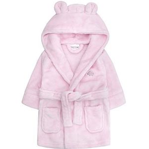 Lora Dora Baby Meisjes Hooded Fleece Badjas Roze 6-12 Maanden, roze, 6-12 maanden