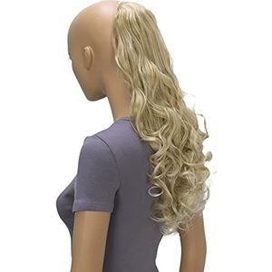 CAISHA 50cm Haarstukje Vlecht Paardenstaart Haarextensies Golvend Lichtblond Mix HC5-1