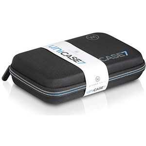 Wicked Chili DAB+ radio beschermhoes compatibel met TechniSAT DIGITRADIO 1, NORDMENDE Transita 100, Techni-SAT Viola Akkuradio (binnenkant 21 x 13 x 4,5 cm) zwart, zwart