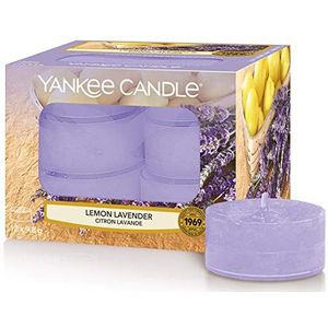 Yankee Candle - Lemon Lavender ( citron s levandulí ) - Aromatické čajové svíčky  ( 12 ks )