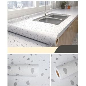Keuken Oliebestendige Film Vinyl Keuken Oliebestendig Behang Zelfklevend Waterdicht Aanrecht Meubels Marmer Transparante Film Badkamer Decor Stickers Voor Keuken Aanrecht (HUISUI, 40cmx300cm)