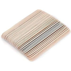 50 Pc's Waxen Stokken, Wegwerpbaar Houten Epilatie Ontharing Was Applicator Stok, Spatel Haar Verwijdering Gereedschap 15 X 2 cm