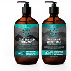 Dode Zee Modder Shampoo & Conditioner Set - Anti Haaruitval & Anti Roos Shampoo SLS Vrij en Parabenen Vrij