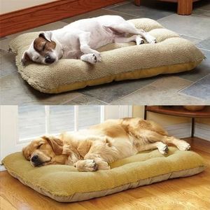 dog bed Zacht en warm hondenmatras huisdier hoge rug waterdicht zijnest hond warm bed hondensofa nest herfst- en winternest (Color : Brown, Size : 100x60cm)