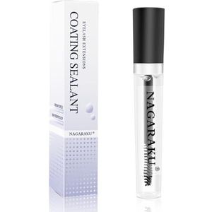 NAGARAKU Wimpercoating Sealant 10ml Wimperstylinggel Wimperregenjas Transparante Mascara Manga Wimperprimer Waterdichte Sealant Borstel Tip Applicator Gelcoating Wimperpuntversterking Stabiele Krulgel
