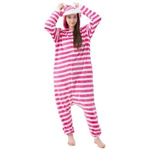 Katara 1744 - Grinsekatze kostuum pak onesie/jumpsuit eendelig body voor volwassenen dames heren als pyjama of pyjama unisex - veel verschillende dieren