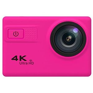 Actiecamera, HD 4K Sport Waterdichte Camera Duiken Aerial Photography Riding 2.0 Inch WIFI Sport dv(Pink)
