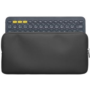 kwmobile toetsenbord hoes compatibel met Logitech K380 hoesje - Nylon keyboard beschermhoes - Keyboards cover in donkergrijs