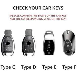 Autosleutel beschermhoes Voor A B C E S Klasse W204 W205 W212 W213 W176 Autosleutel Case Cover Sleutelhanger GLC CLE CLA GLB GLC GLS Voor W177 W222 Sleutel Shell(8)